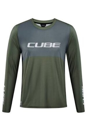 Jersey Cube Vertex Round Neck green´n´grey